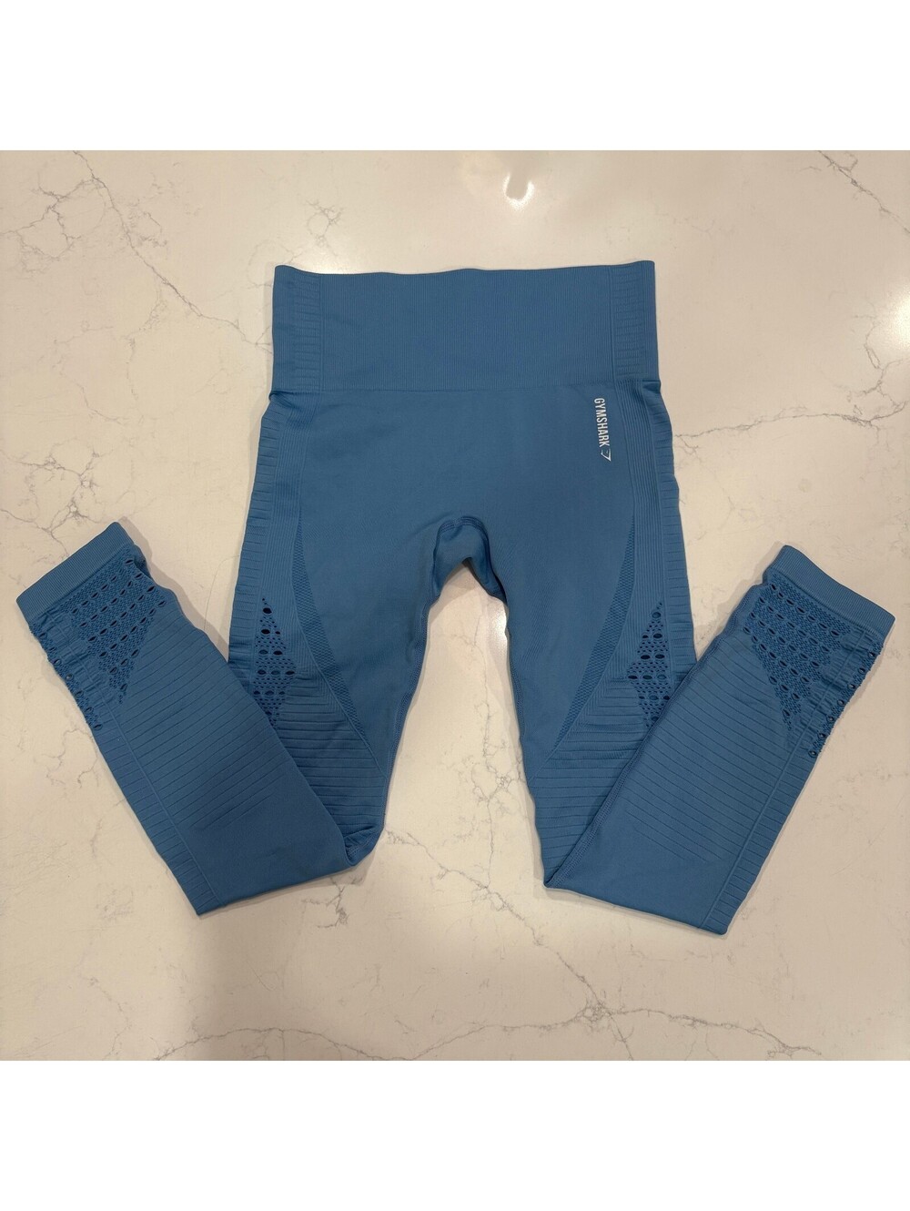Gymshark Seamless High Waisted Leggings Blue Women's Size Small